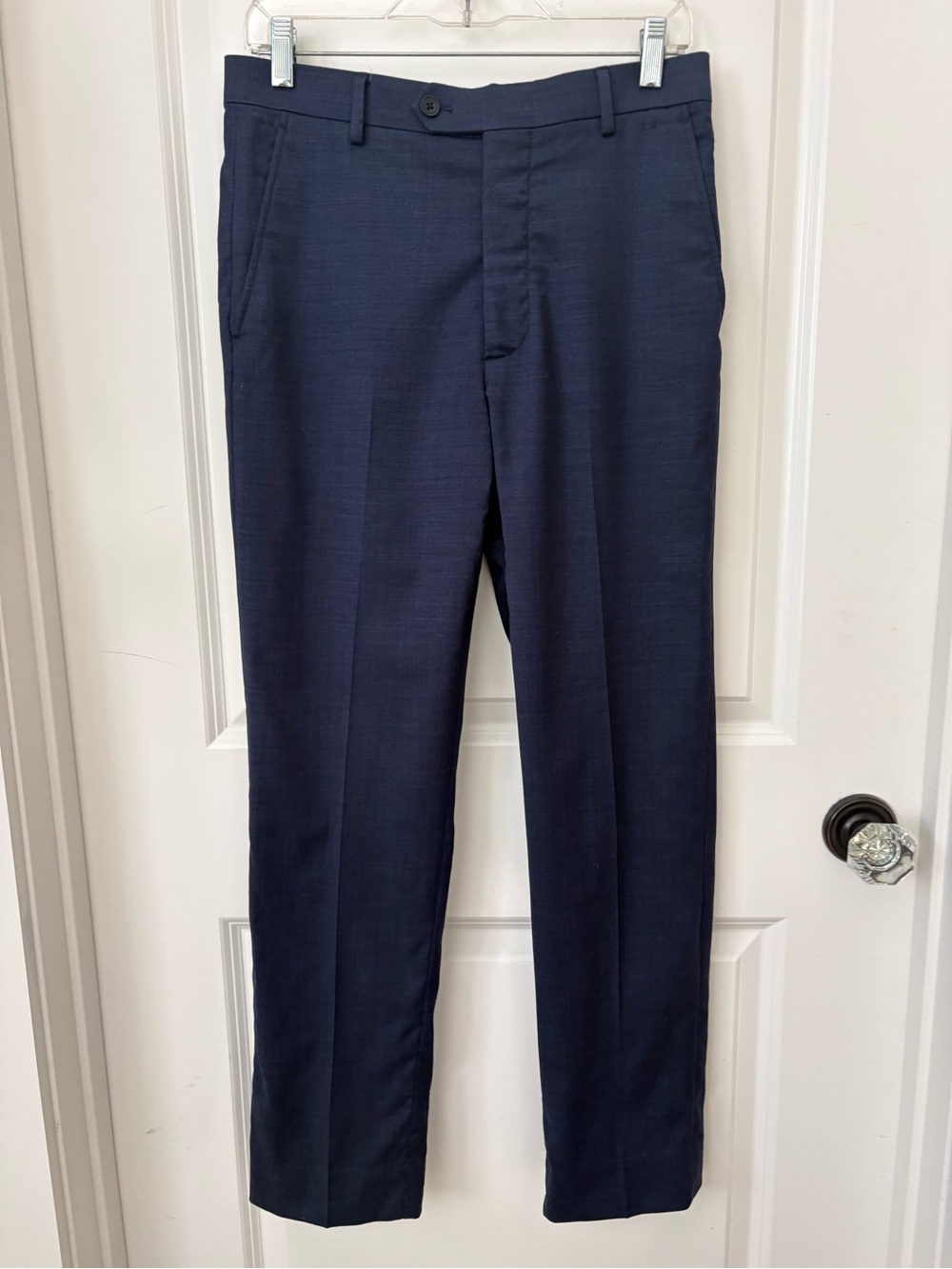 Kenneth Cole AWEARNESS Men’s Navy Modern Fit Stretch Dress Pants 30x30